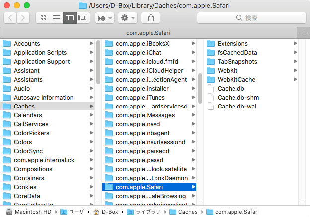 Mac Safariのキャッシュ Webサイトデータ削除方法 D Box