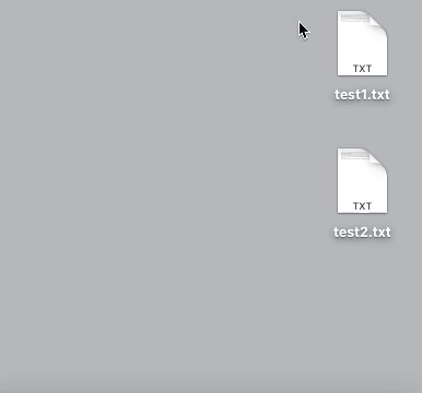 Mac-マウス操作で複数ファイルを新規フォルダに格納